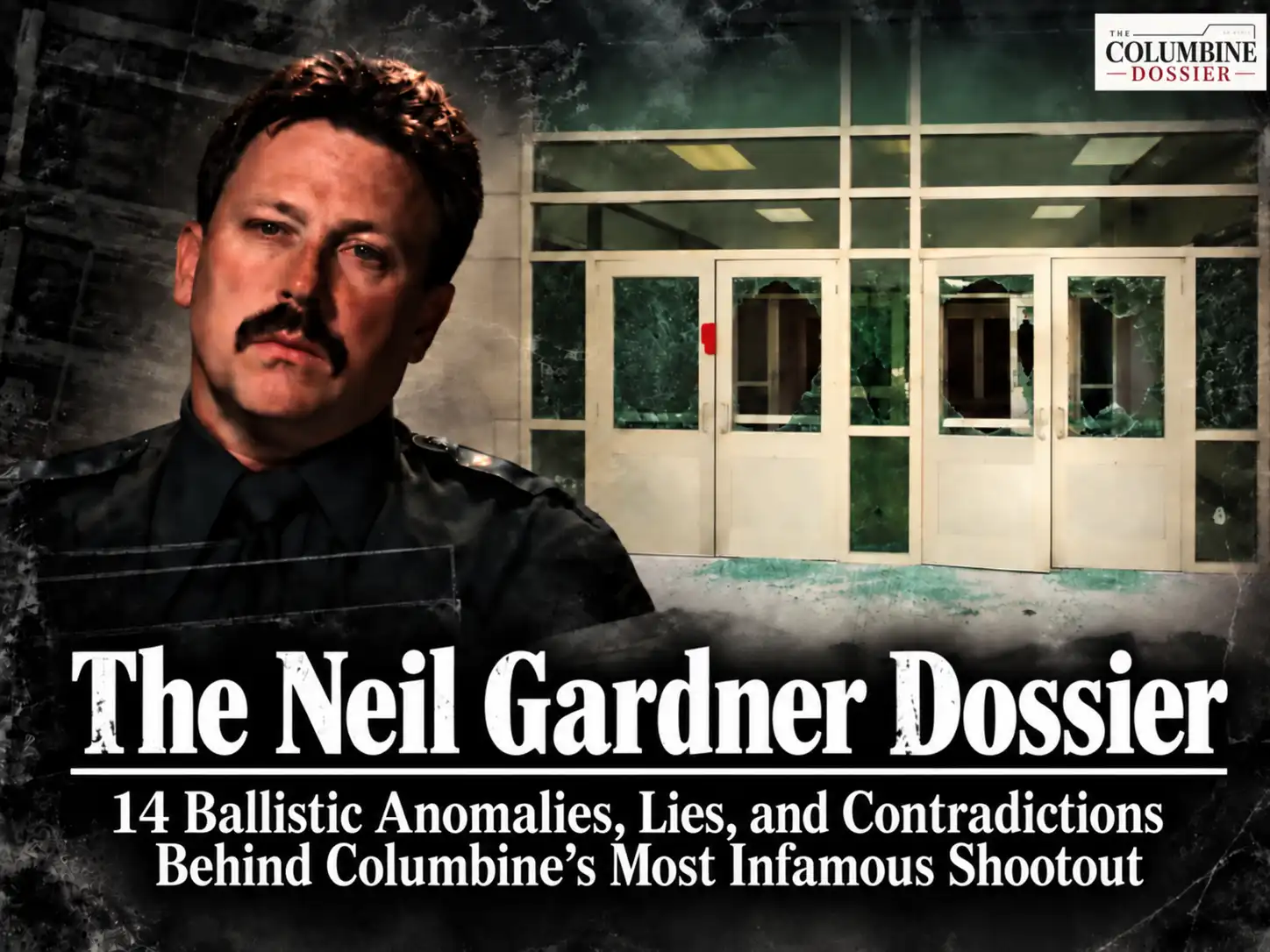 The Neil Gardner Dossier cover showing Neil Gardner and an evidence diagram