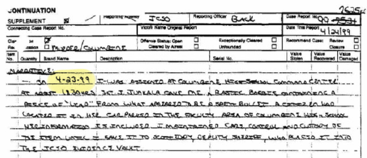 Document image from The Neil Gardner Dossier