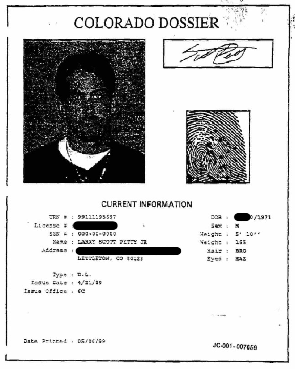 Document image from The Neil Gardner Dossier