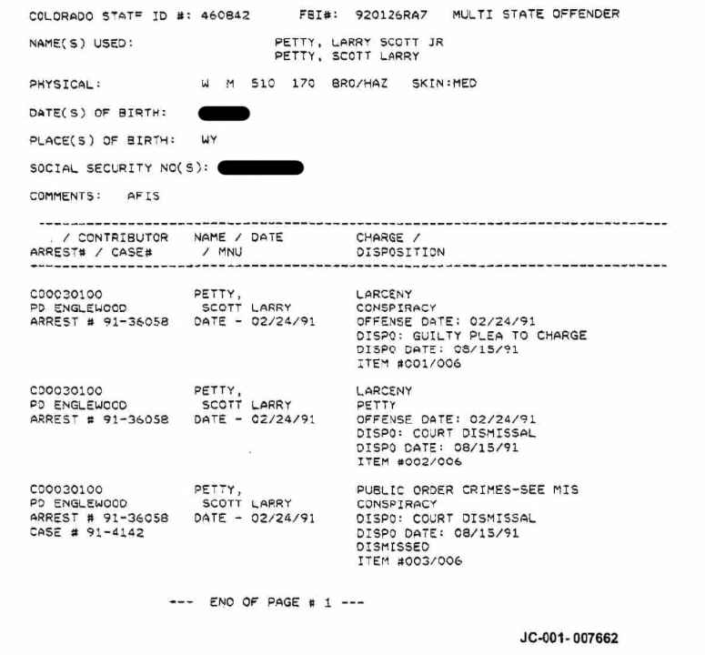 Document image from The Neil Gardner Dossier