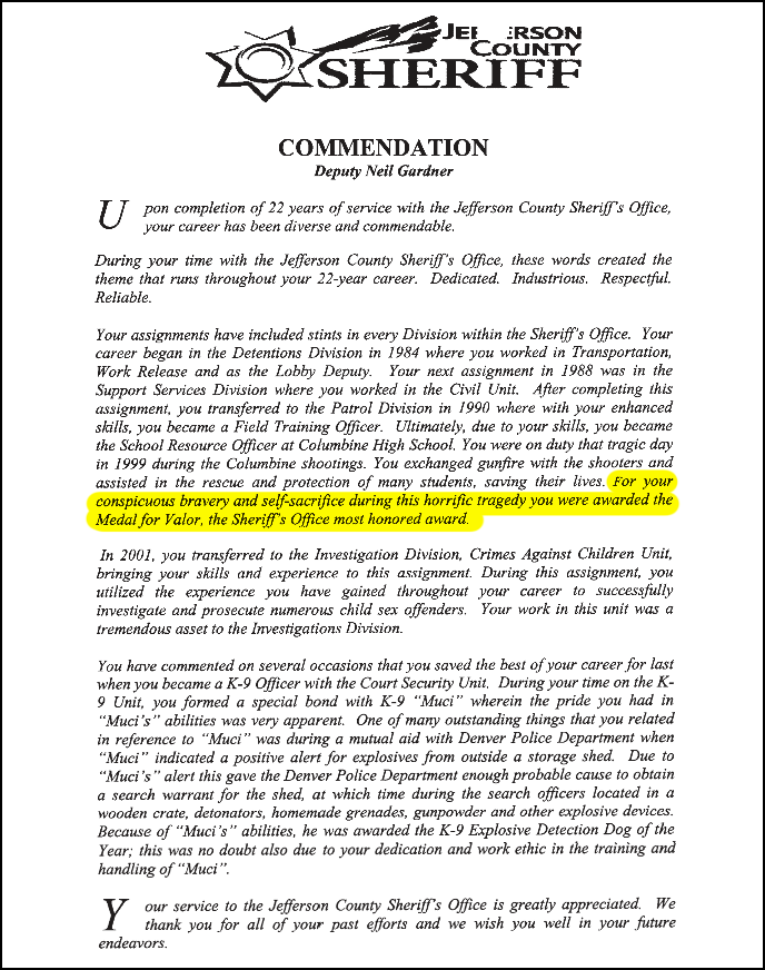 Document image from The Neil Gardner Dossier